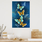 Goudvlinder Poster (Keuken)