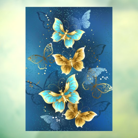 Goudvlinder Raamsticker (Vel 3)