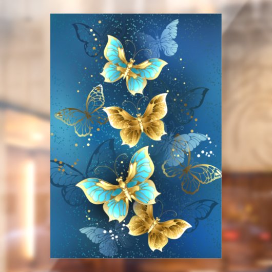 Goudvlinder Raamsticker (Vel 2)