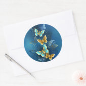 Goudvlinder Ronde Sticker (Envelop)
