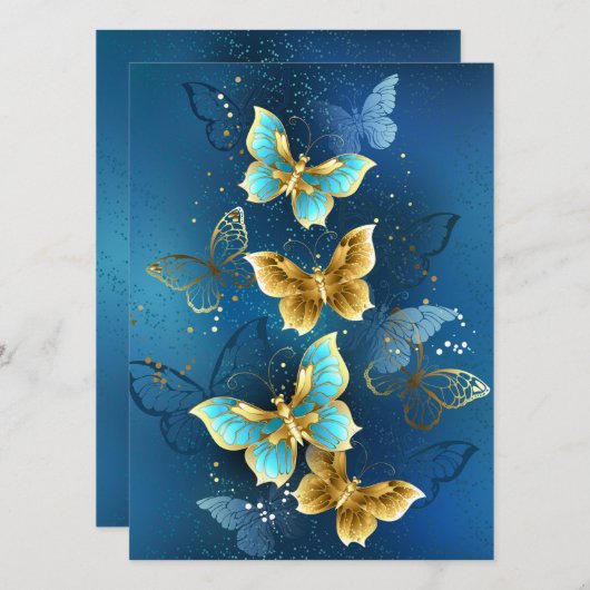 Goudvlinder Save The Date (Voorkant / Achterkant)