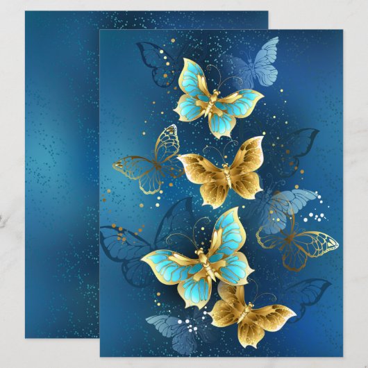 Goudvlinder Save The Date (Voorkant / Achterkant)