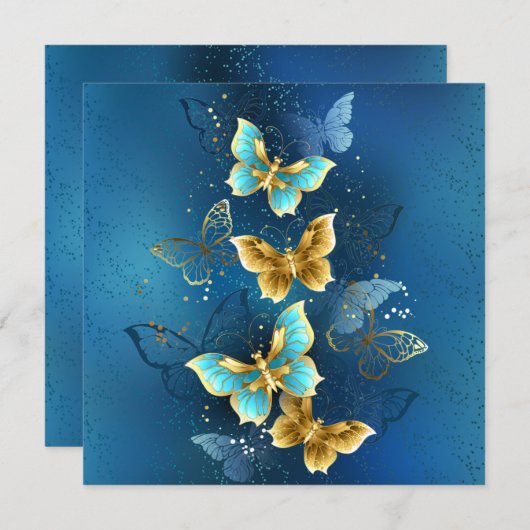 Goudvlinder Save The Date (Voorkant / Achterkant)