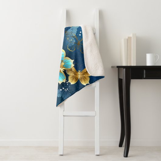 Goudvlinder Sherpa Deken (In situ)