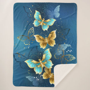 Goudvlinder Sherpa Deken