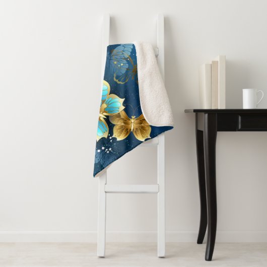 Goudvlinder Sherpa Deken (In situ)