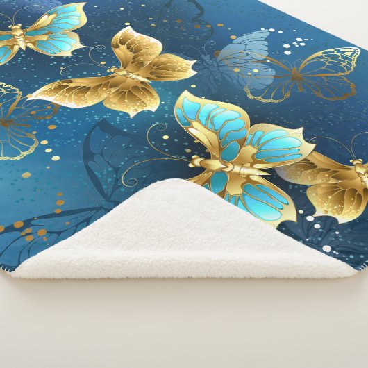 Goudvlinder Sherpa Deken (3/4)