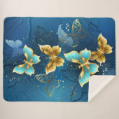 Goudvlinder Sherpa Deken (Voorkant (horizontaal))