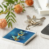 Goudvlinder Sleutelhanger (Zijkant)