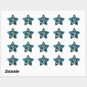 Goudvlinder Ster Sticker (Vel)