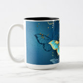 Goudvlinder Tweekleurige Koffiemok (Links)