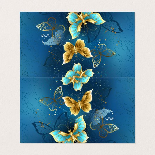 Goudvlinder Visitekaartje (Buitenkant ongevouwen)