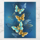 Goudvlinder Wijn Etiket (Enkel label)