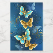 Goudvlinder Wijn Etiket (Enkel label)