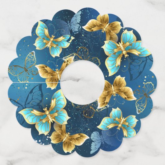 Goudvlinder Wijnglaslabel (Achterkant)