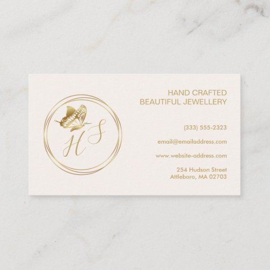 Goudvlinderdwergdarm-logo Visitekaartje (Achterkant)