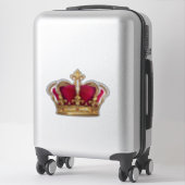 Goudvlooien-de-lis kroondecal sticker (Koffer)