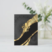 Goudvlooien in zwart briefkaart (Staand voorkant)