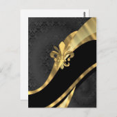 Goudvlooien in zwart briefkaart (Voorkant / Achterkant)