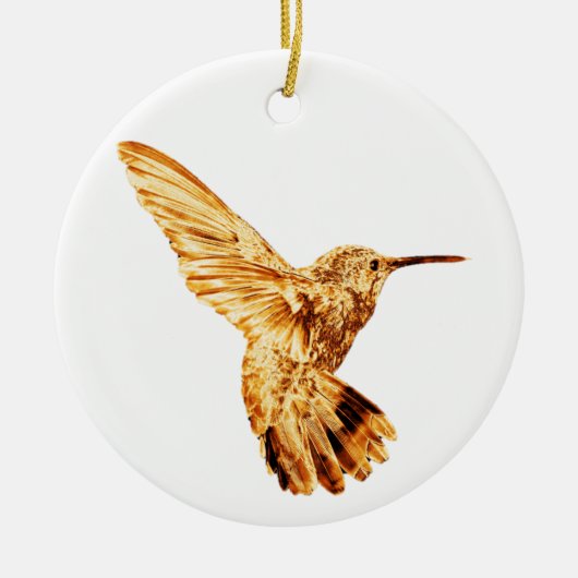 Goudvogel Keramisch Ornament (Voorkant)