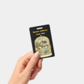 Goudvogel met wintercabine, zwart badge (Handheld)