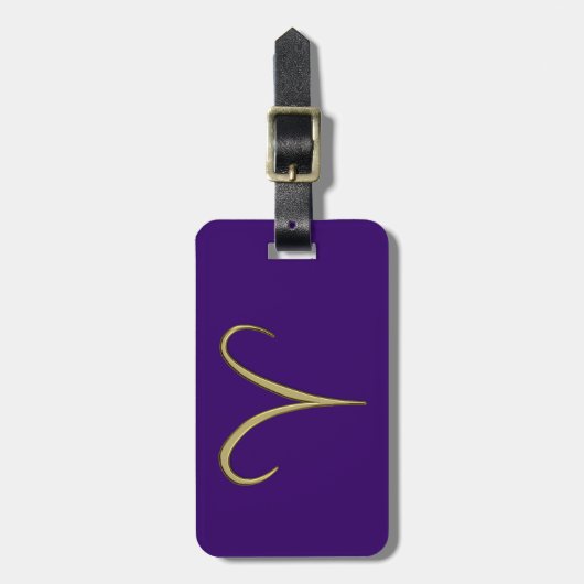 goudvoorraad bagagelabel (Voorkant verticaal)