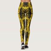 Goudvormen en donkere diepte. leggings (Achterkant)