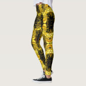 Goudvormen en donkere diepte. leggings (Links)