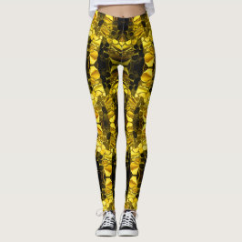 Goudvormen en donkere diepte. leggings