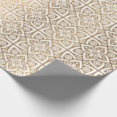 goudvormig patroon cadeaupapier (Hoek)