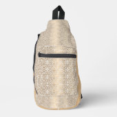 goudvormig patroon sling bag (Voorkant)