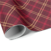 goudvormig patroon van rode wijn cadeaupapier (Rol Hoek)