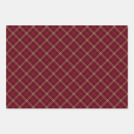  goudvormig patroon van rode wijn inpakpapier vel (Voorkant 2)