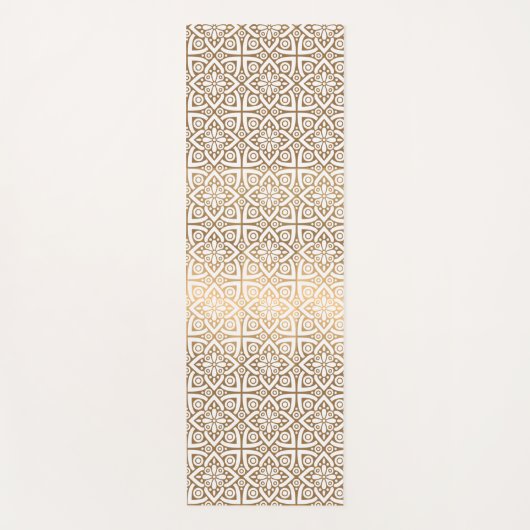 goudvormig patroon yogamat (Voorkant)