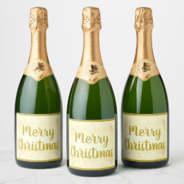 Goudvorst Kerst Sparkling Wijnetiket