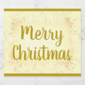 Goudvorst Kerst Sparkling Wijnetiket (Enkel label)