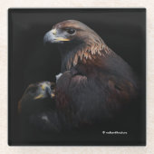 Goudwalsen van de Prey Glazen Onderzetter (Voorkant)