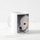 Goudwaluw met een rode hartslag mok (Voorkant links)