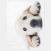 Goudwaluw, schattige puppy liggen neer fleece deken (Voorkant)