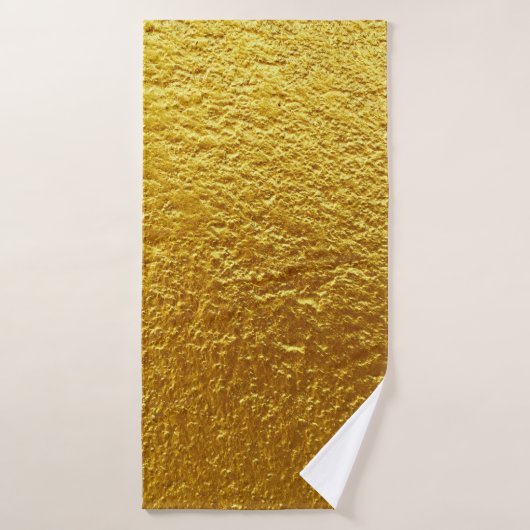 Goudwandtextuur, abstract, oud, antiek badhanddoek (Badhanddoek)