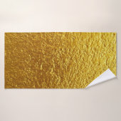 Goudwandtextuur, abstract, oud, antiek badhanddoek (Badhanddoek)