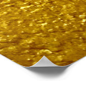 Goudwandtextuur, abstract, oud, antiek poster (Hoek)