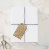 Goudwaterdruppels Cadeaulabel (Met Touw)
