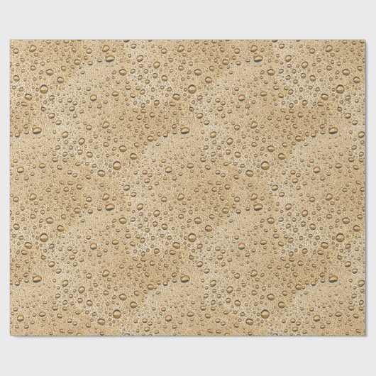 Goudwaterdruppels Cadeaupapier (Vlak)