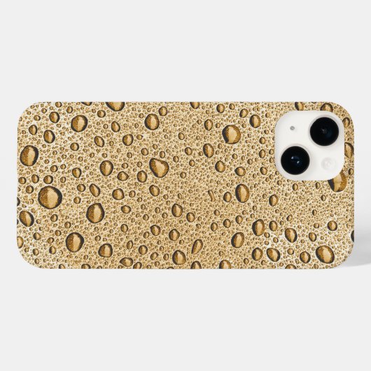 Goudwaterdruppels Case-Mate iPhone Case (Achterkant (horizontaal))