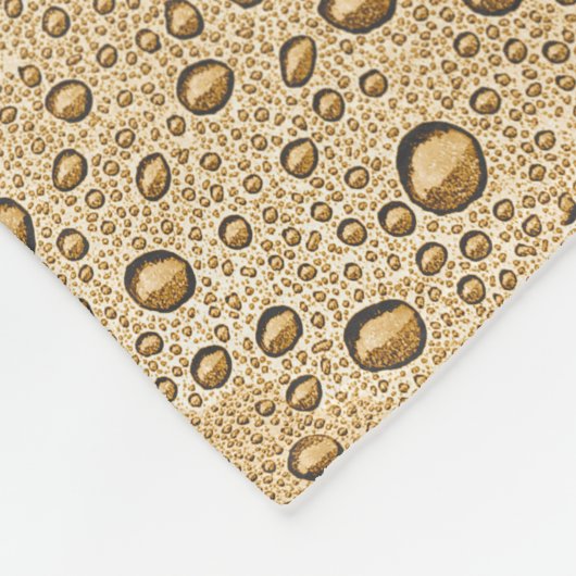 Goudwaterdruppels Fleece Deken (Hoek)