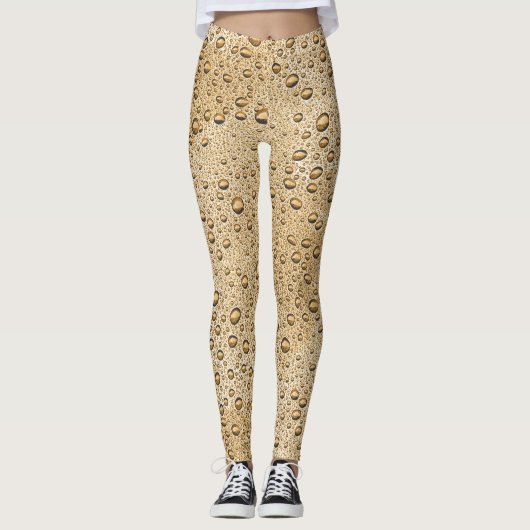 Goudwaterdruppels Leggings (Voorkant)