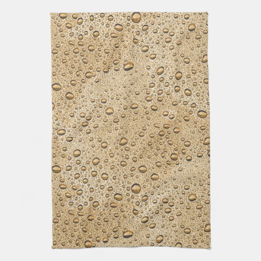 Goudwaterdruppels Theedoek (Verticaal)