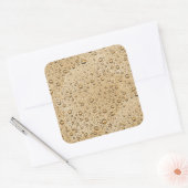 Goudwaterdruppels Vierkante Sticker (Envelop)