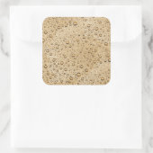 Goudwaterdruppels Vierkante Sticker (Tas)